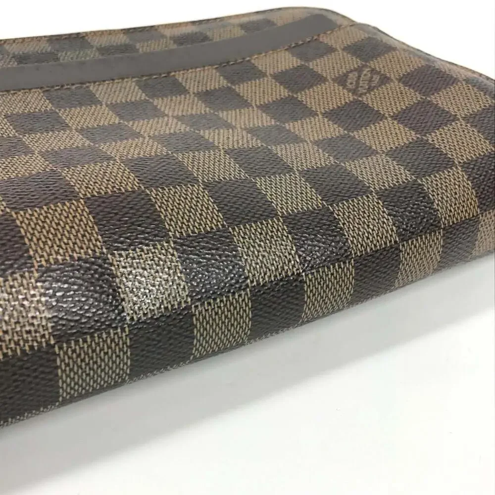 LOUIS VUITTON Brown Damier Canvas Pouch
